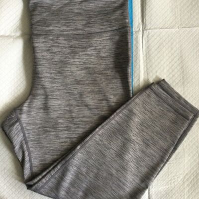 LADIES GAP FIT GREY HEATHER SPANDEX HIGH FASHION YOGA RUN DANCE LEGGINGS XL NWOT